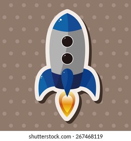 spaceship theme elements vector,eps