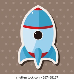 spaceship theme elements vector,eps