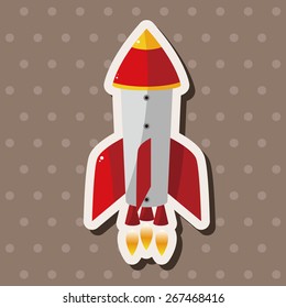 spaceship theme elements vector,eps
