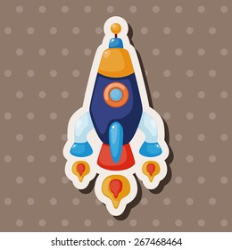 spaceship theme elements vector,eps