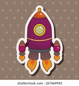 spaceship theme elements vector,eps