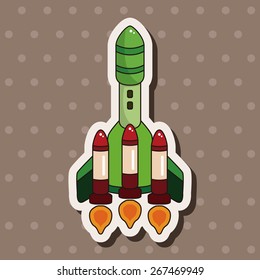 spaceship theme elements vector,eps