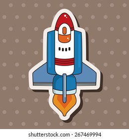 spaceship theme elements vector,eps