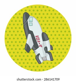 Spaceship theme elements vector,eps