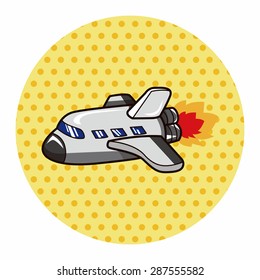 Spaceship theme elements vector,eps
