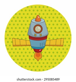 spaceship theme elements vector,eps