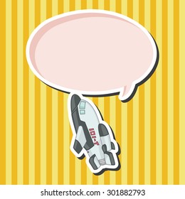 Spaceship theme elements vector,eps