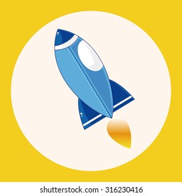 Spaceship theme elements vector,eps