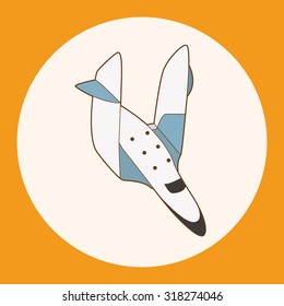 spaceship theme elements vector,eps