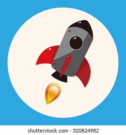 spaceship theme elements vector,eps