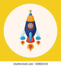spaceship theme elements vector,eps