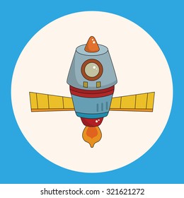 spaceship theme elements vector,eps