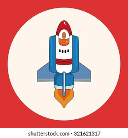 spaceship theme elements vector,eps