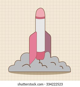 Spaceship theme elements vector,eps
