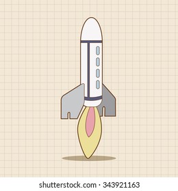 Spaceship theme elements vector,eps