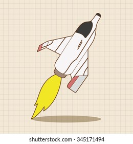 spaceship theme elements vector,eps