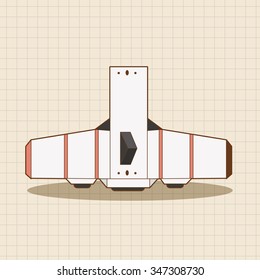 spaceship theme elements vector,eps