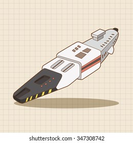 spaceship theme elements vector,eps
