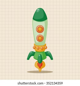 spaceship theme elements vector,eps