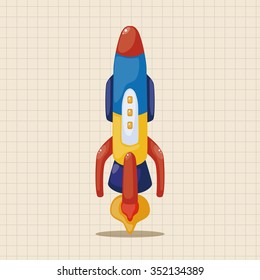 spaceship theme elements vector,eps