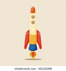 spaceship theme elements vector,eps