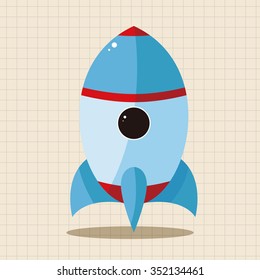 spaceship theme elements vector,eps