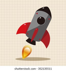 spaceship theme elements vector,eps