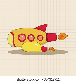 spaceship theme elements vector,eps