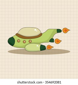 spaceship theme elements vector,eps