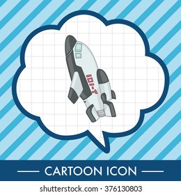 Spaceship theme elements vector,eps