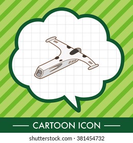 spaceship theme elements vector,eps