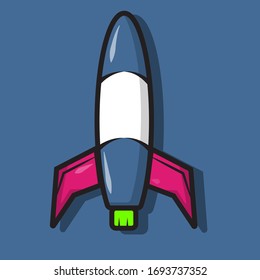 spaceship toy vector, illustration, flat design