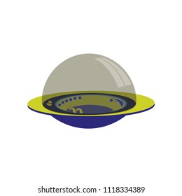 Spaceship ufo vector sign symbol