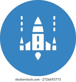 Ilustração de design de ícone de vetor de espaçonave