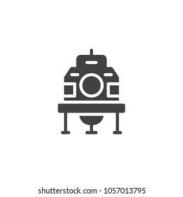 Spaceship vector icon. filled flat sign for mobile concept and web design. ufo simple solid icon. Symbol, logo illustration. Pixel perfect vector graphics