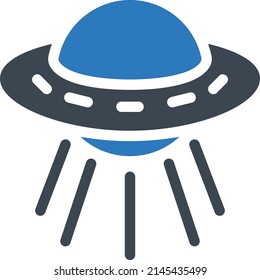 spaceship Vector illustration on a transparent background.Premium quality symbols.Glyphs vector icon for concept and graphic design.