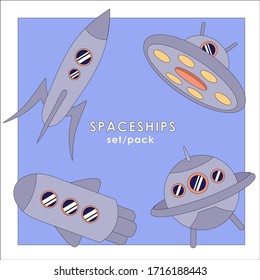 Espacios planos (cohetes y ufo), vectoriales, conjuntos de líneas, paquetes.
