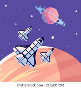 spaceships space galaxy planets desing