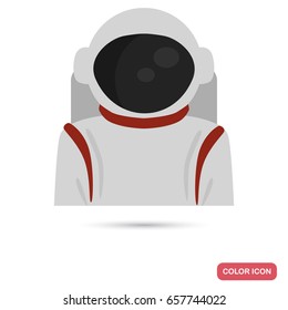 Spacesuit color flat icon for web and mobile design