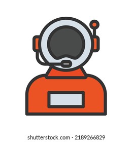Spacesuit icon vector image. Can also be used for Space. Suitable for mobile apps, web apps and print media.