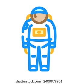 spacesuit space exploration color icon vector. spacesuit space exploration sign. isolated symbol illustration