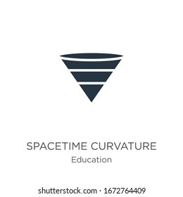 Spacetime curvature icon vector. Trendy flat spacetime curvature icon from education collection isolated on white background. Vector illustration can be used for web and mobile graphic design, logo, 