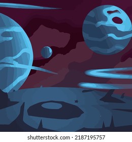 A spacey and surreal abstract background
