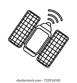 spacial satellite isolated icon