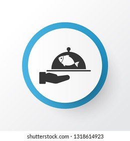 Spacing icon symbol. Premium quality isolated fish element in trendy style.