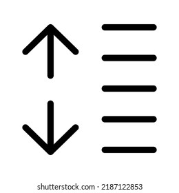 Spacing Icon Vector Symbol Design Illustration