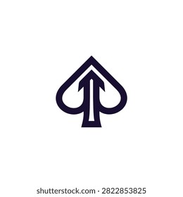 Spade Arrow Monogram Simple Logo