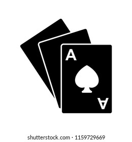 spade card - gamble - poker casino icon vector