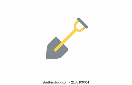 spade color icon. Isolated vector illustration