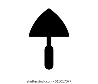 spade construction repair fix engineering tool equipment image vector icon logo silhouette